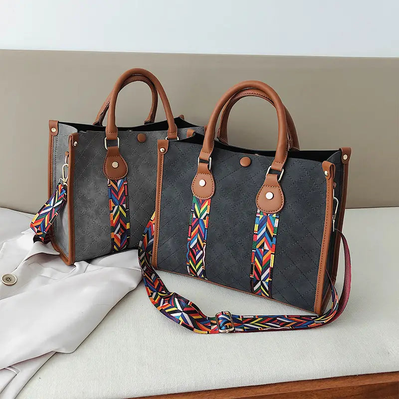 Unleash Luxury Cowhide Shoulder Strap Style