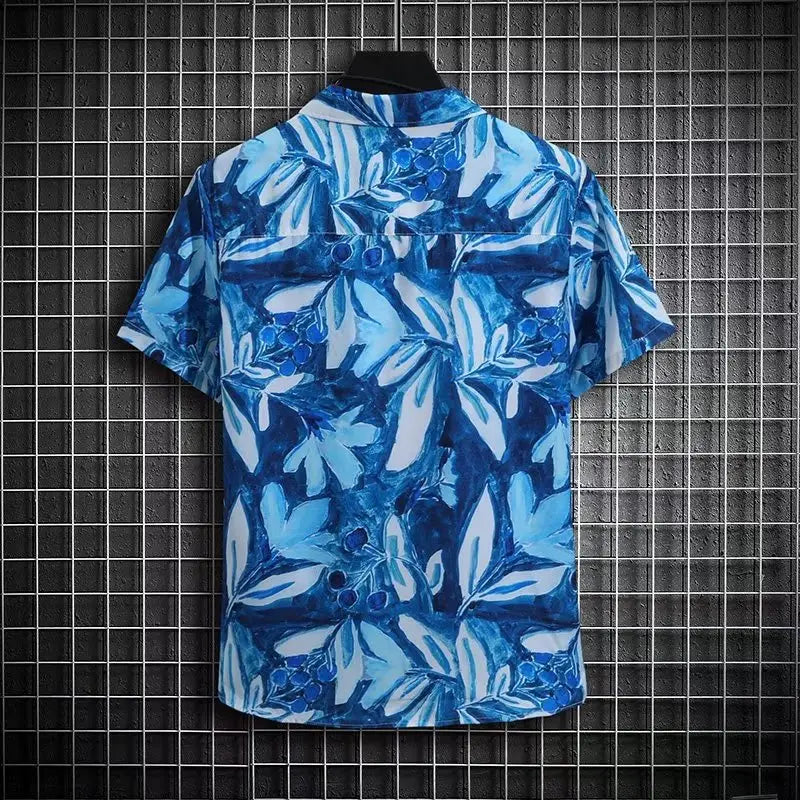 Men’s Summer Niche Design Loose Plus Size Casual Shirt