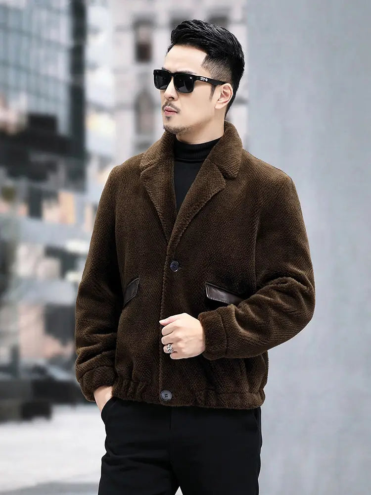 Men’s Fur Short Sheepskin Coat
