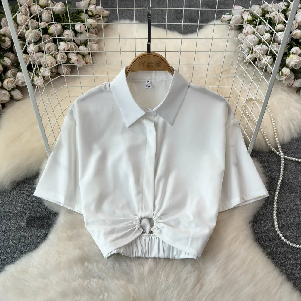 Summer French Minority Design Blouse Shirt For Women