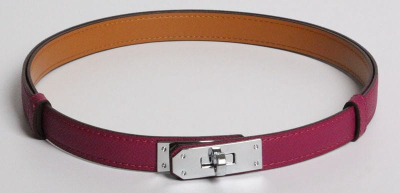H home new kelly leather thin belt