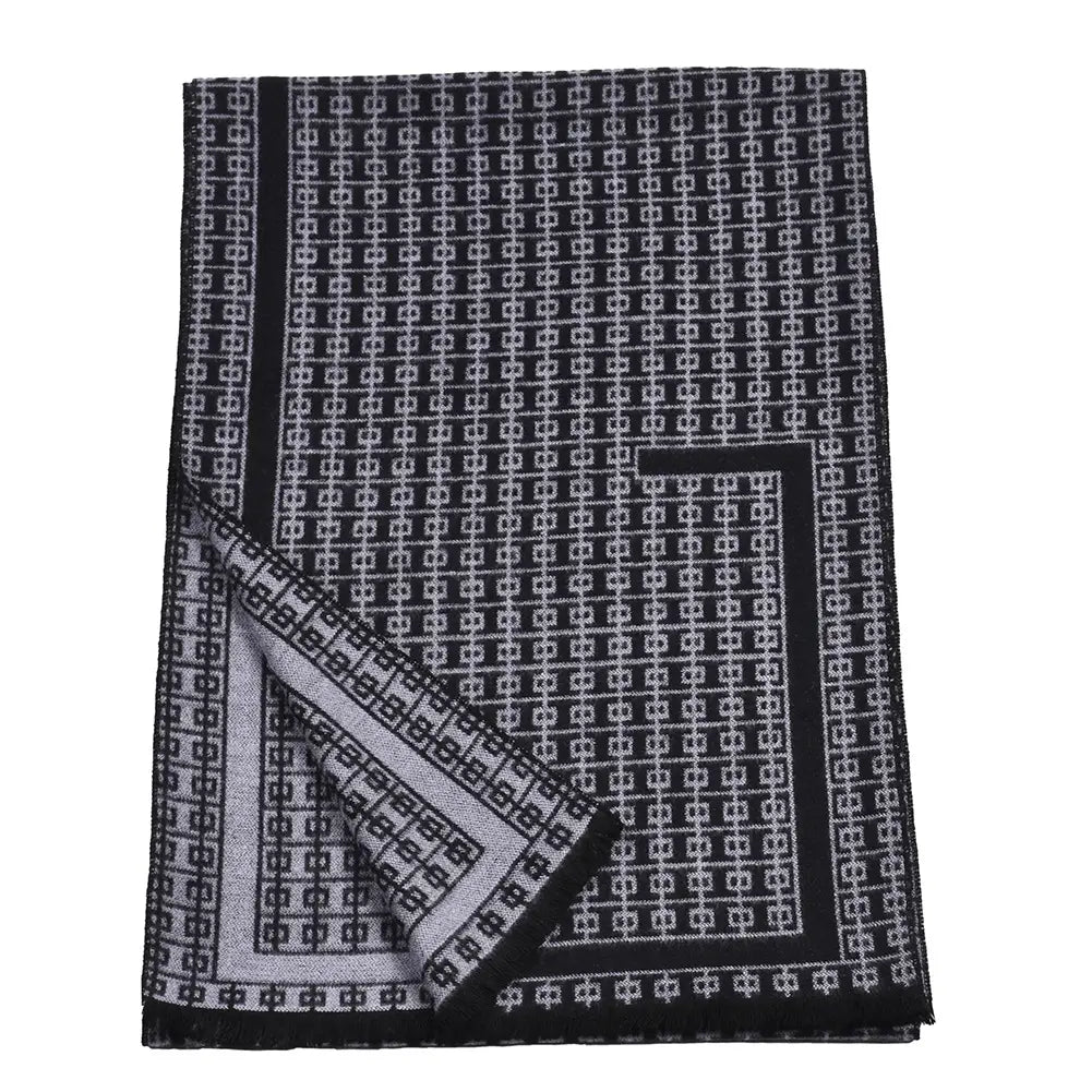 Double-sided Thick Warm Korean Men’s Knitted Scarf
