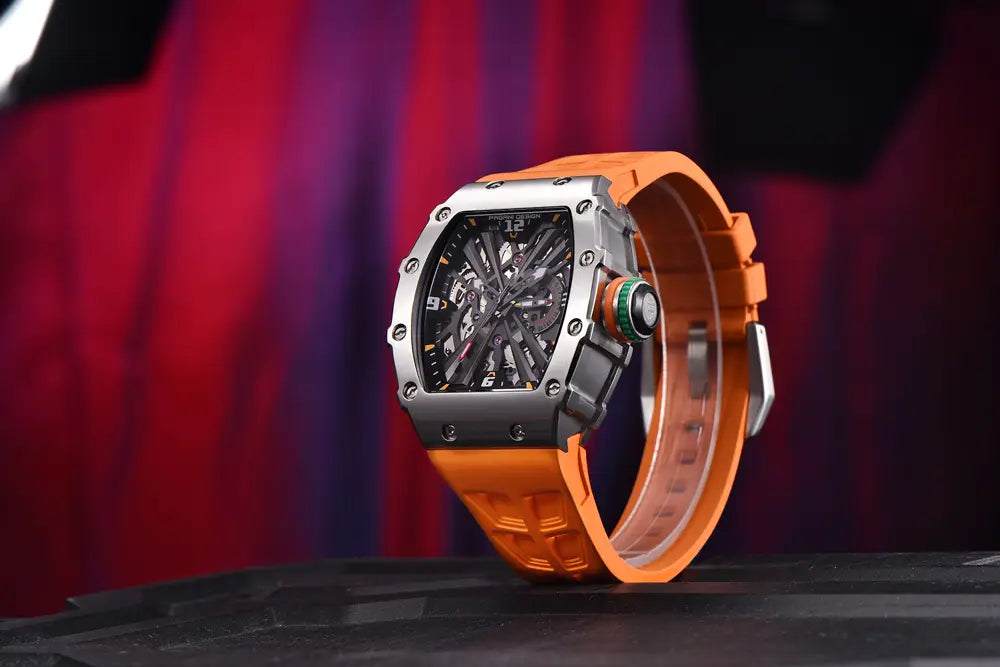 Sapphire Hollow Movement Watch Luxury Clothing