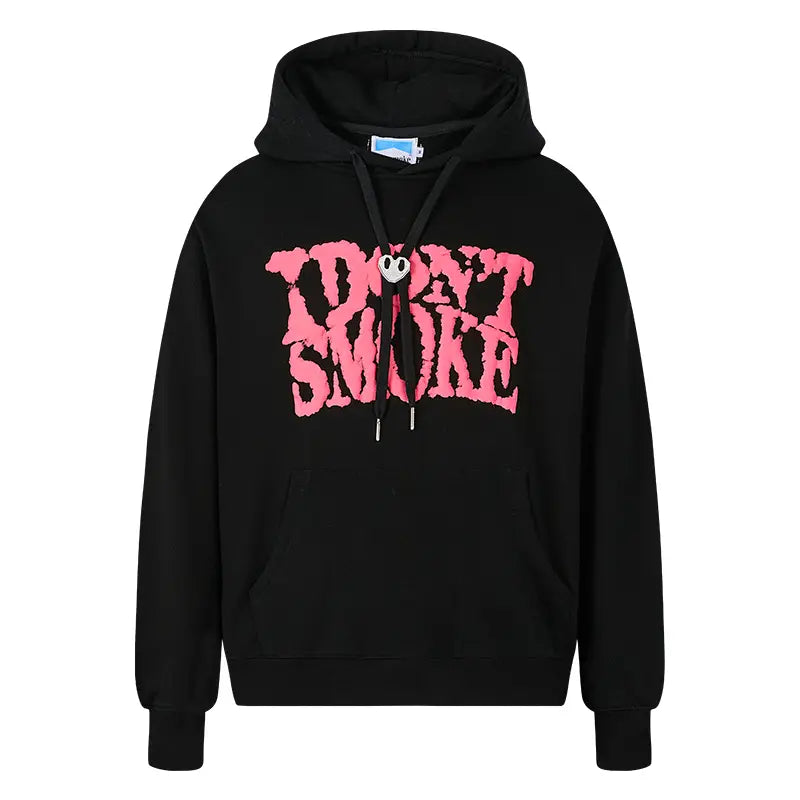 Blue Sky And White Clouds Three-dimensional Quit Smoking Logo Couple Sweater