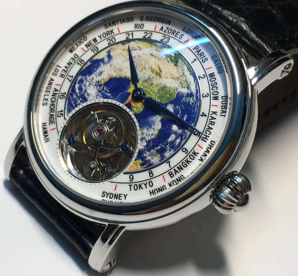 Tourbillon Time Machine Mechanical Movement Luxury Watch