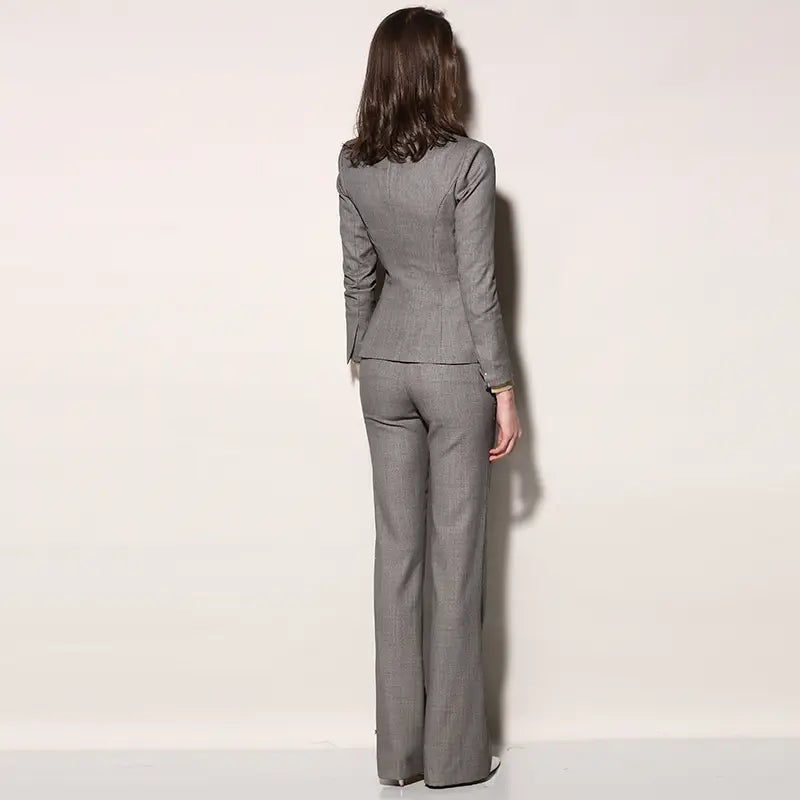 Women’s Temperament Fashion Thin Wool Professional Suit