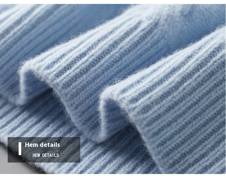 Men’s Thickened Round Neck Sweater Pullover Knitting Bottoming Shirt