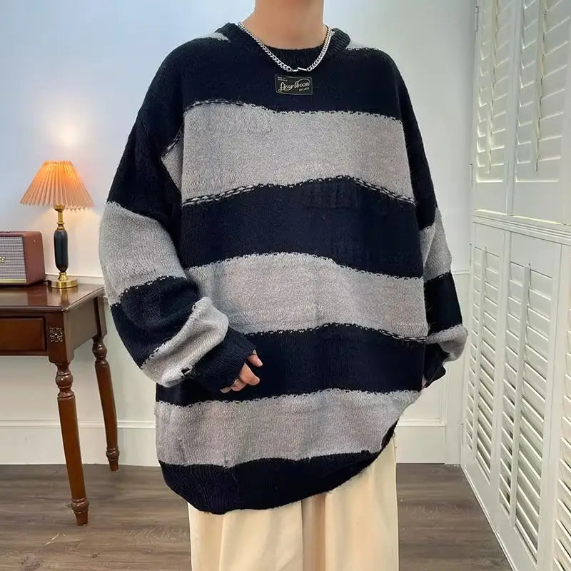 Simple All-match Round Neck Pullover Sweater