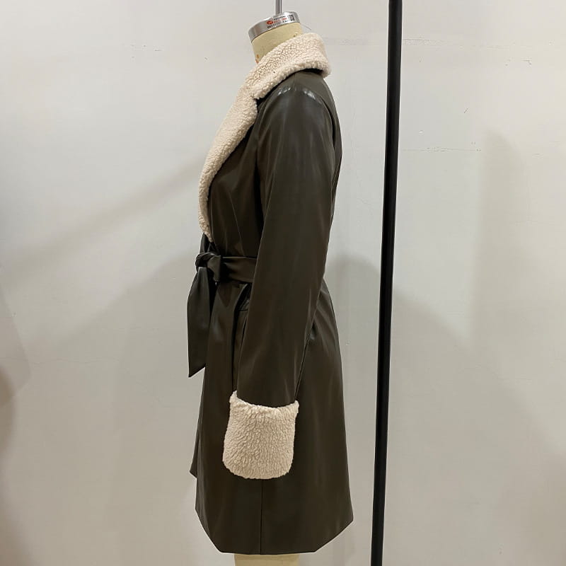 PU Wool Cake Velvet Super Warm Jacket