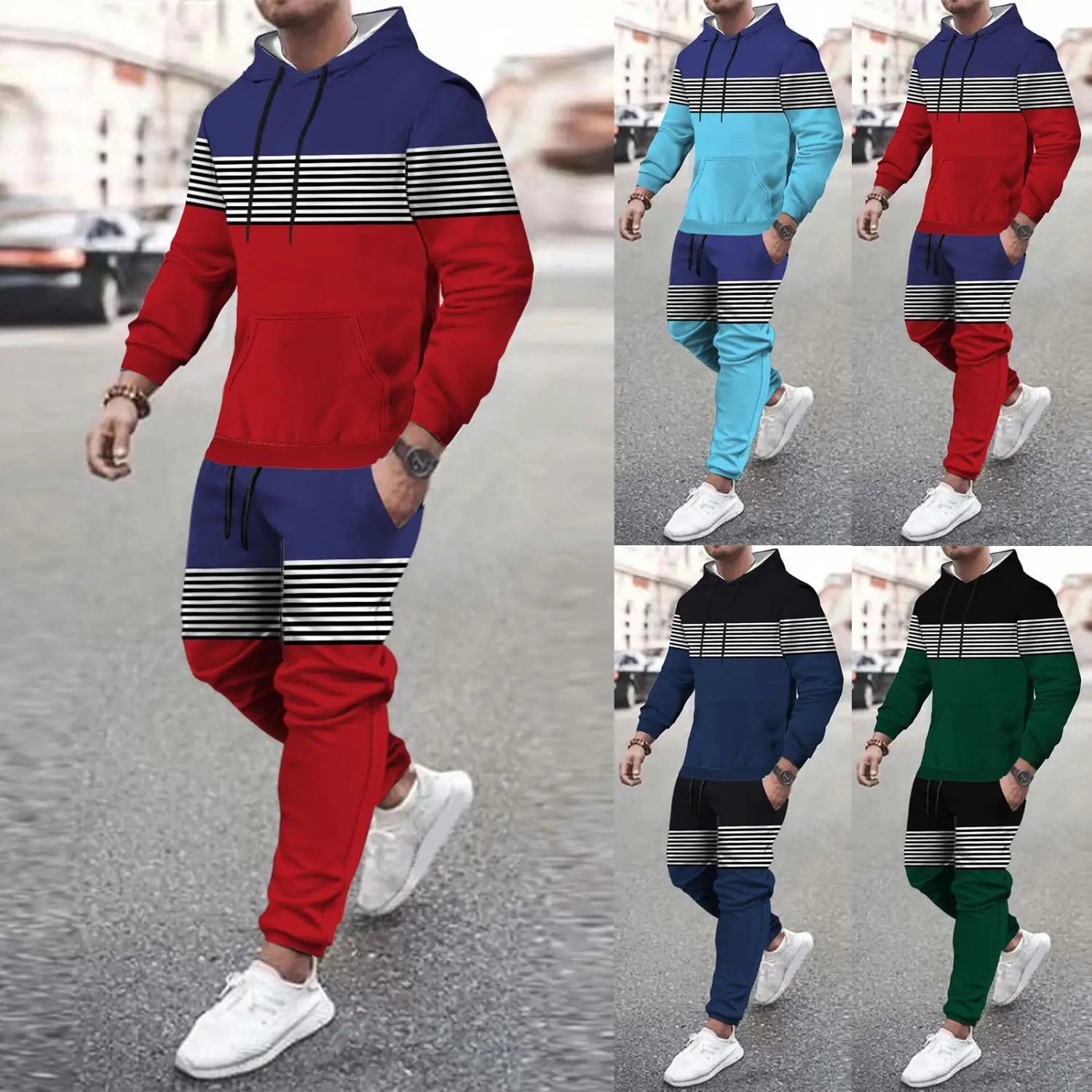 Men’s Casual Loose-fitting Hoodie Sweater