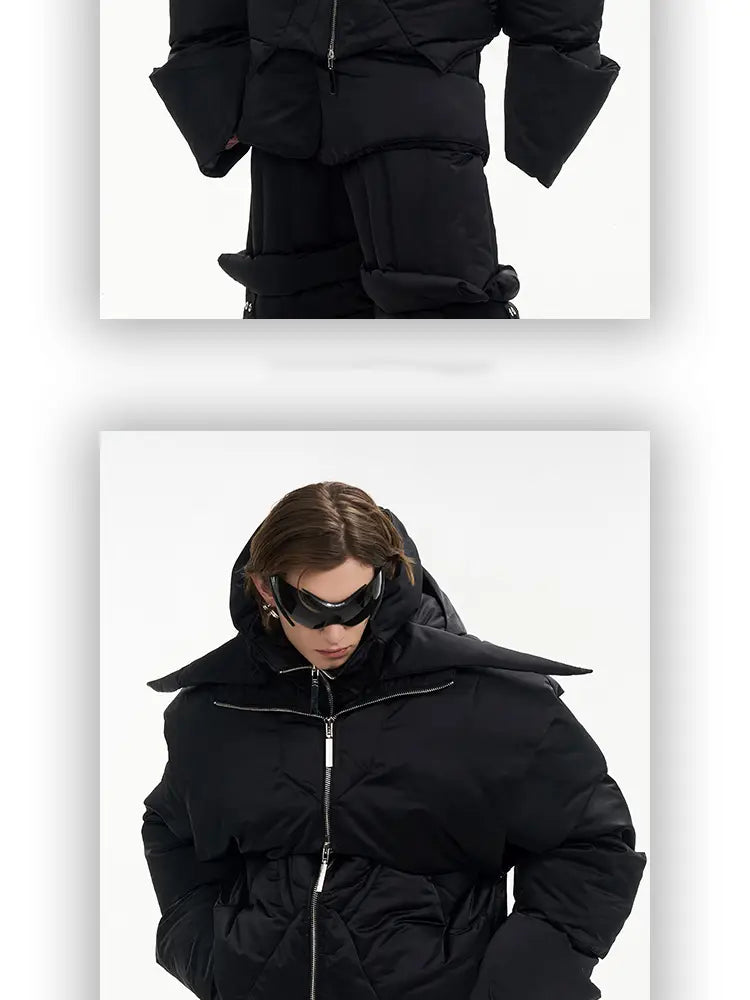 Men’s Winter Casual Pants With Folded And Thickened Legs