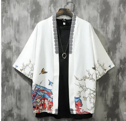 Summer Three-quarter Sleeve Shirt Men’s Loose Chinese Style Men’s Clothing