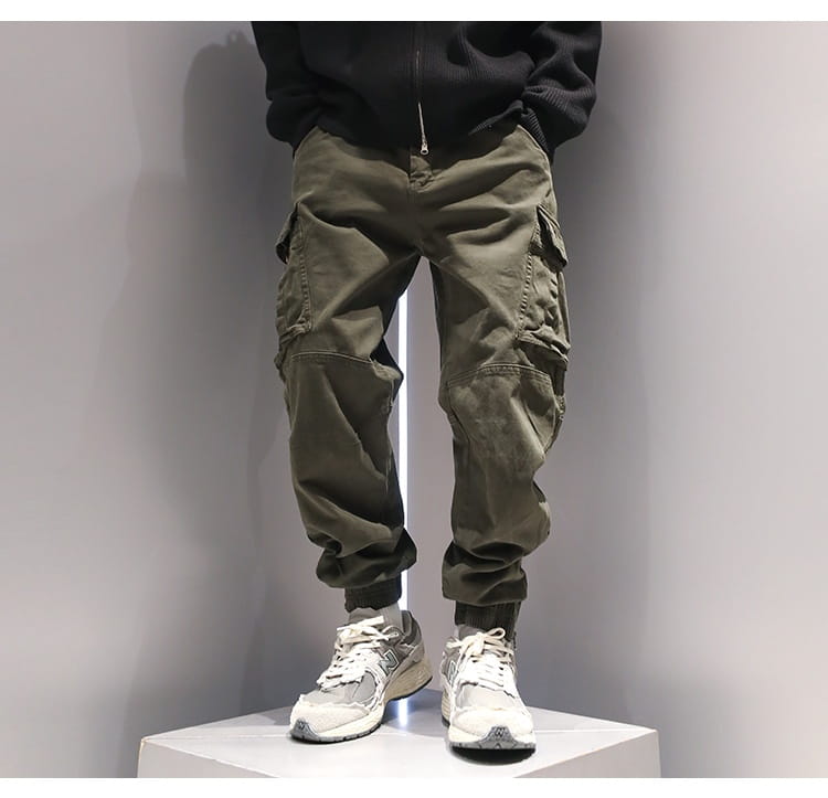 Foot Binding Zipper Design Niche Casual Pants