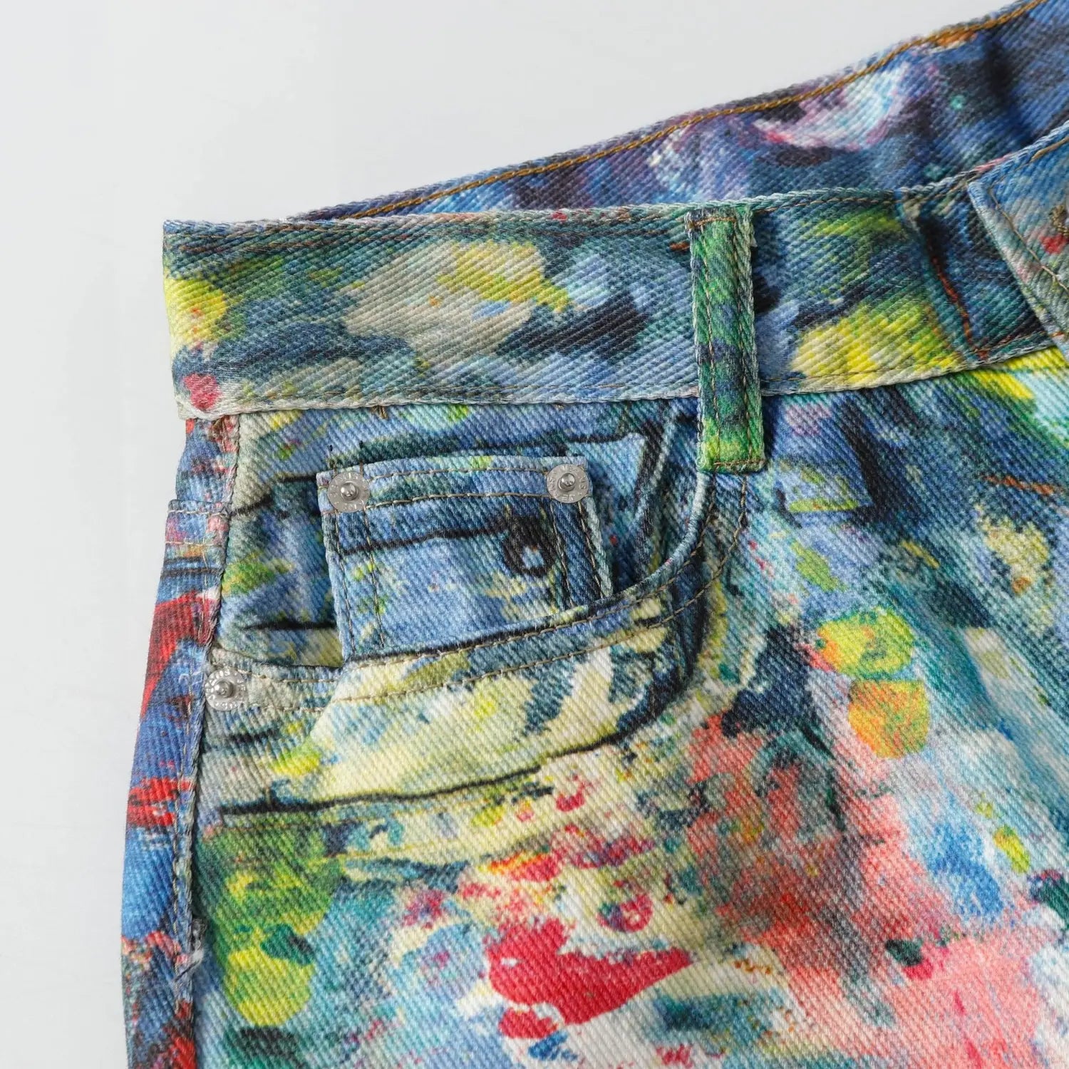 Spring New Retro Heavy Industry Loose Design Jeans
