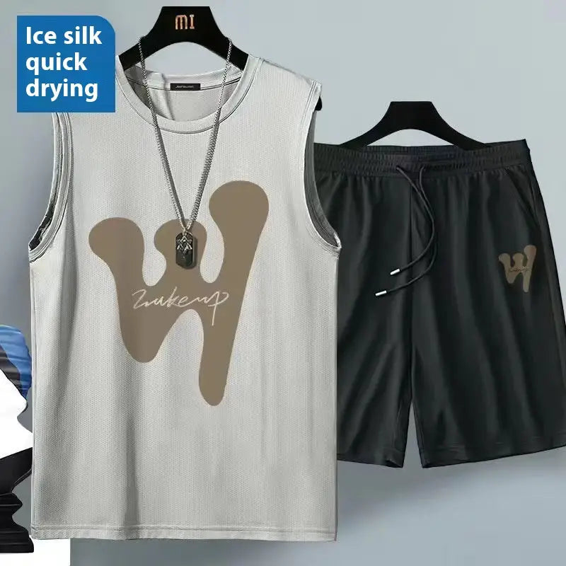 Summer Sleeveless Vest Suit Men’s Sports And Leisure