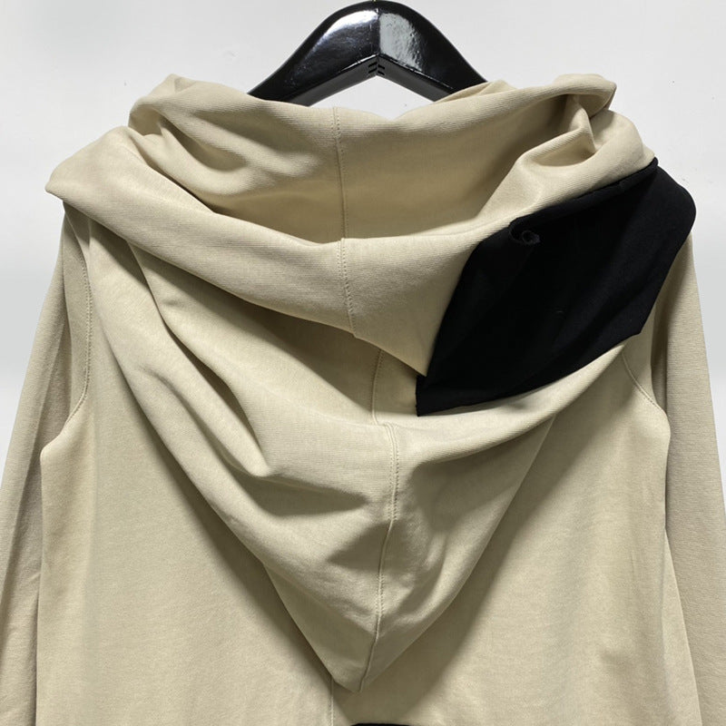 Loose Type Ordinary Solid Color Side Seam Pocket Casual Cotton Sweater Women