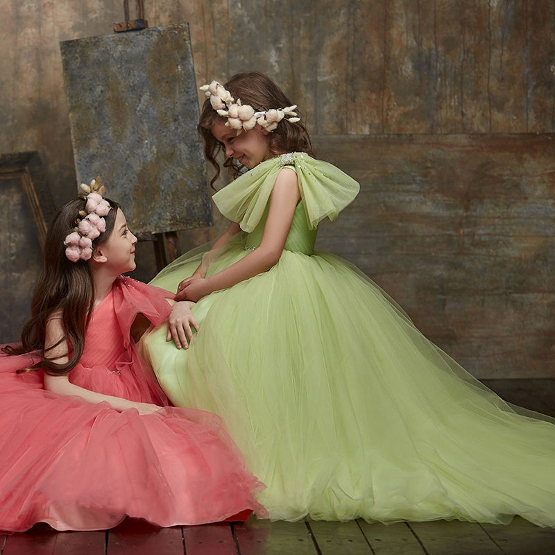 Walking Show Piano Performance Clothing - Green / 100cm
