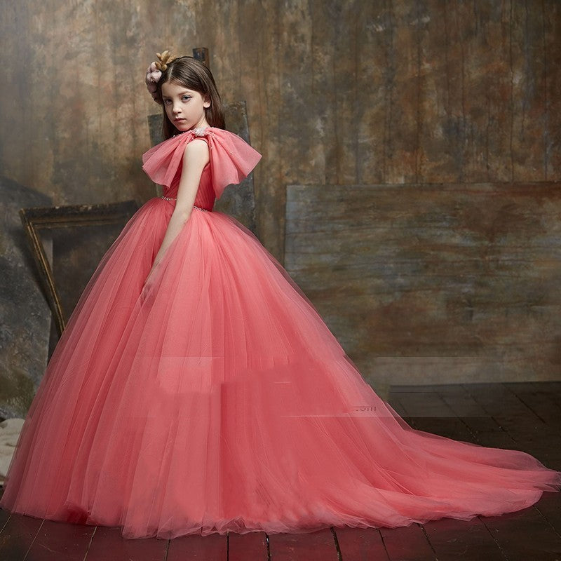 Walking Show Piano Performance Clothing - Red / 100cm