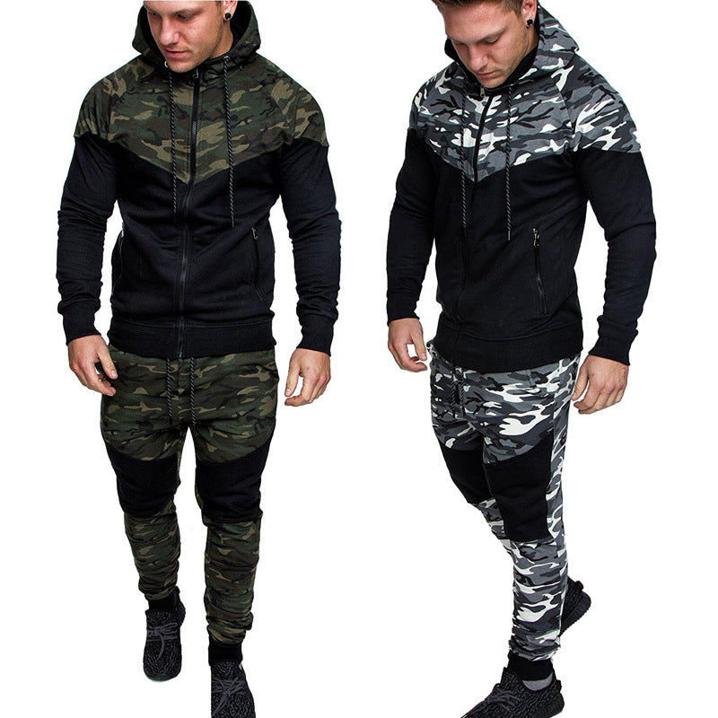 Hooded Sweater Suit Men’S Slim Fashion