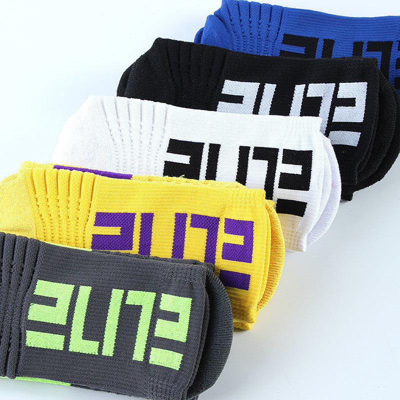 Men’s Basketball Socks Letter High-top Thickening Moisture-absorbing Sports Tide Socks