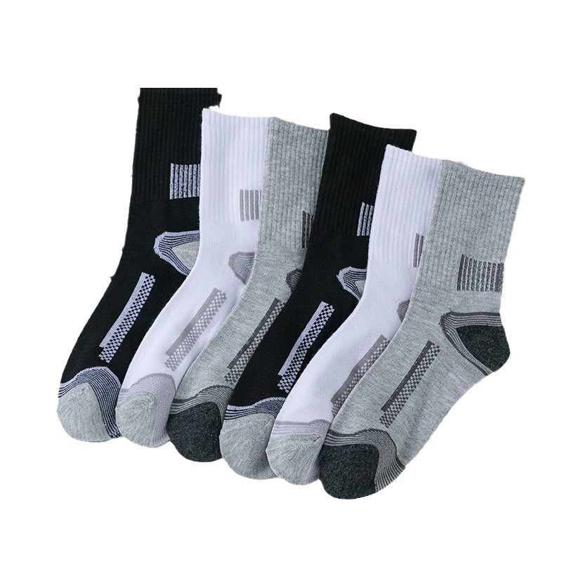Stripe Sports Long Socks Sweat-absorbent Comfortable And Breathable