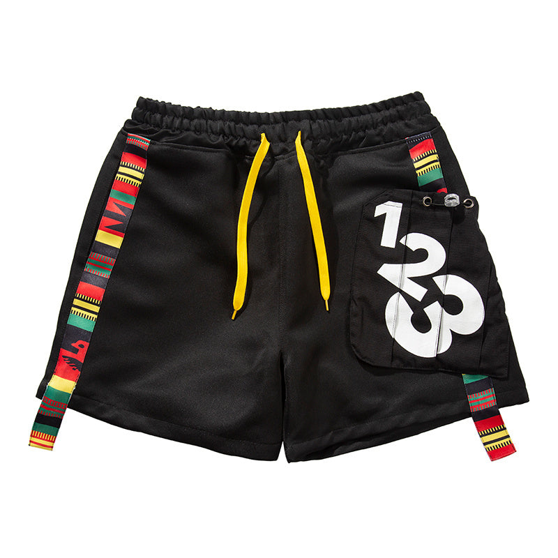 Men’s Summer Loose Casual Sports Shorts - Black / M