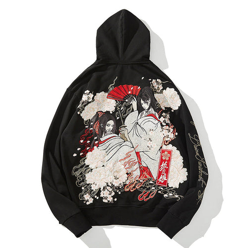 Embroidered coat sweatshirt