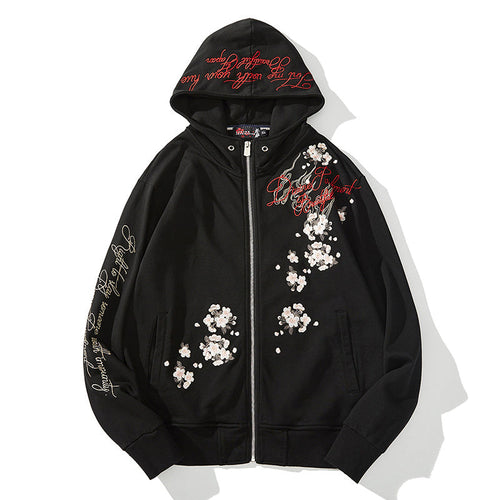 Embroidered coat sweatshirt