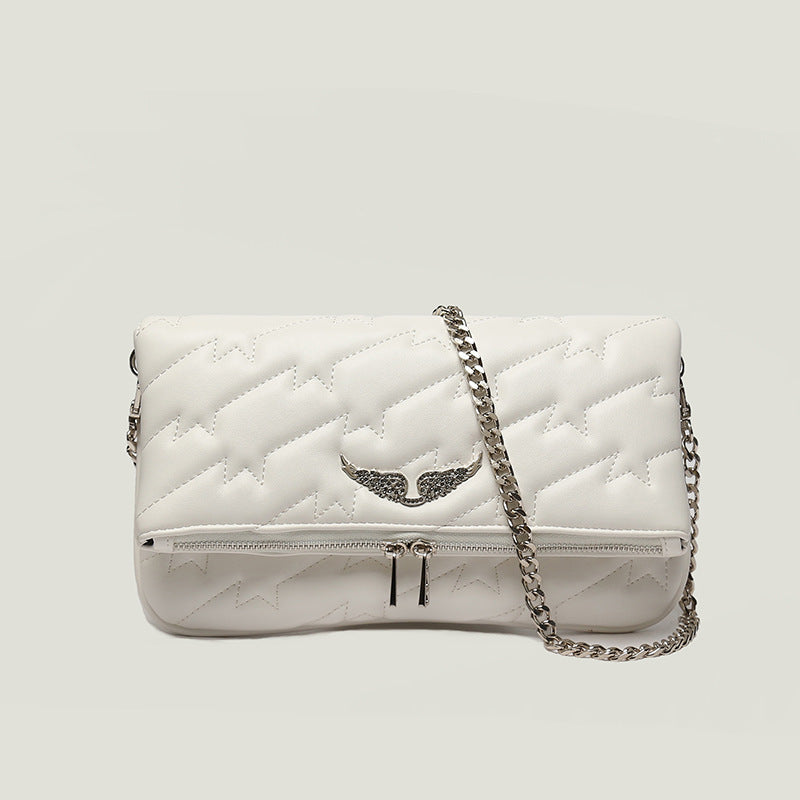 Embroidered Luxury Shoulder Bag High Quality Fashion - White Super High Quality