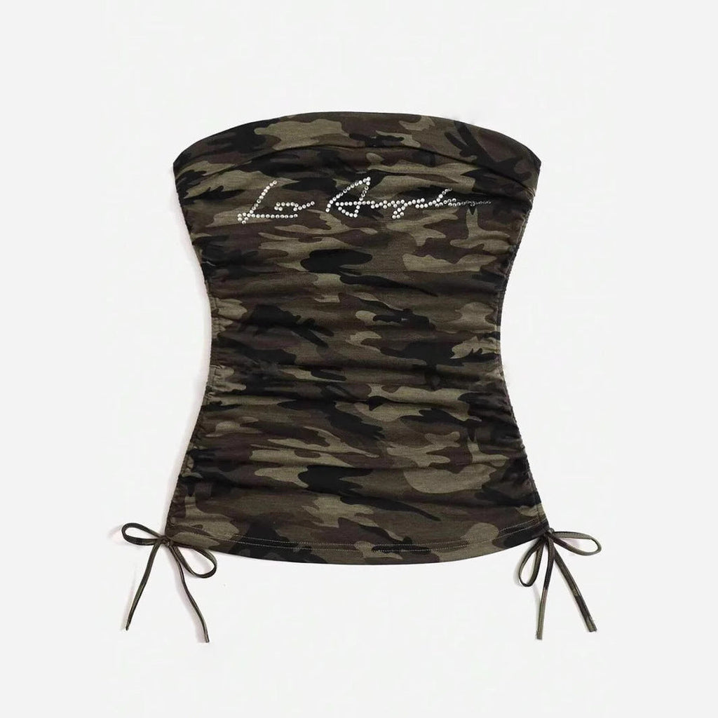 Women’s Fashion Personalized Camouflage Tube Top