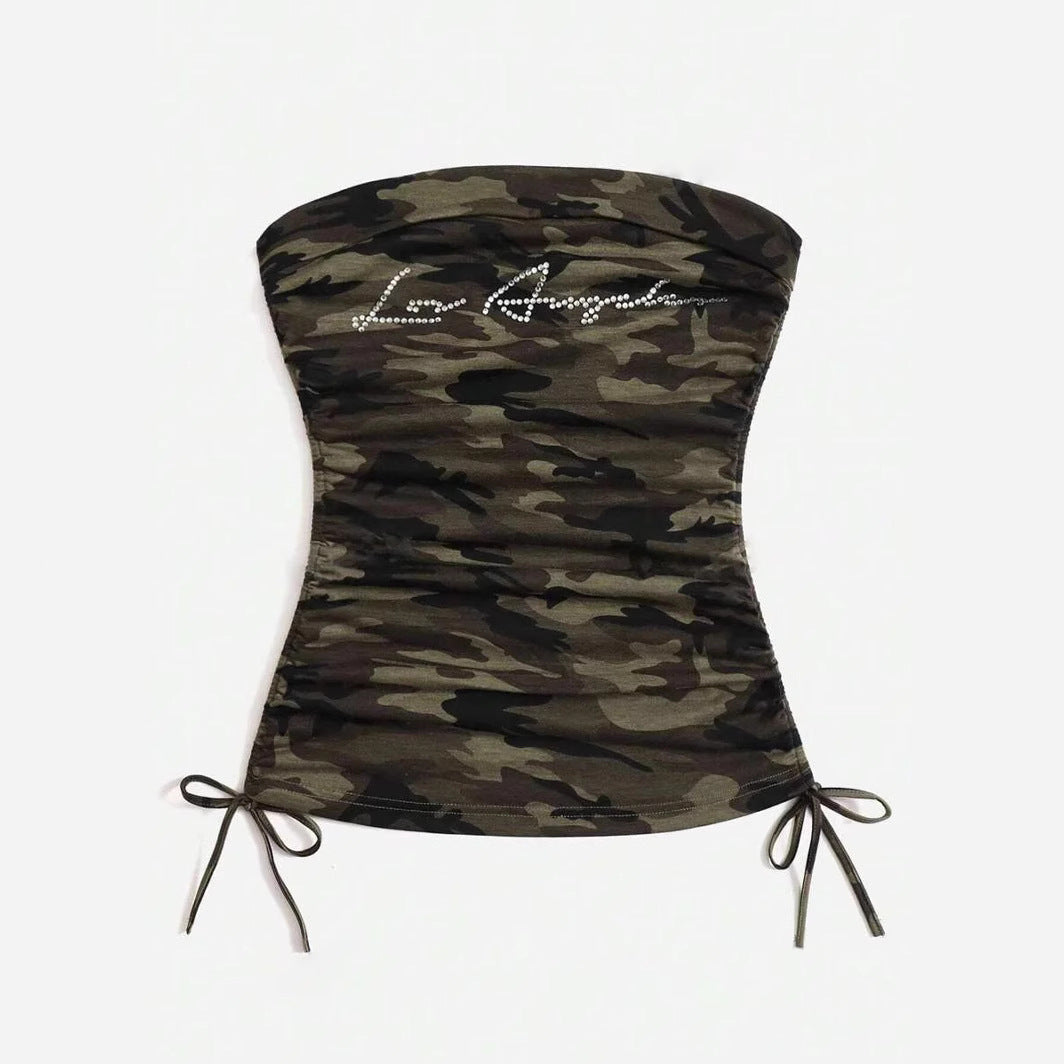 Women’s Fashion Personalized Camouflage Tube Top