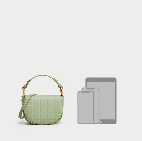 Emerald Synthetic Leather Handbag High-End Fashion Online - Green