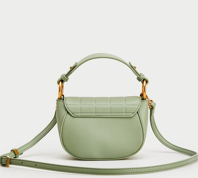 Emerald Synthetic Leather Handbag High-End Fashion Online - Green