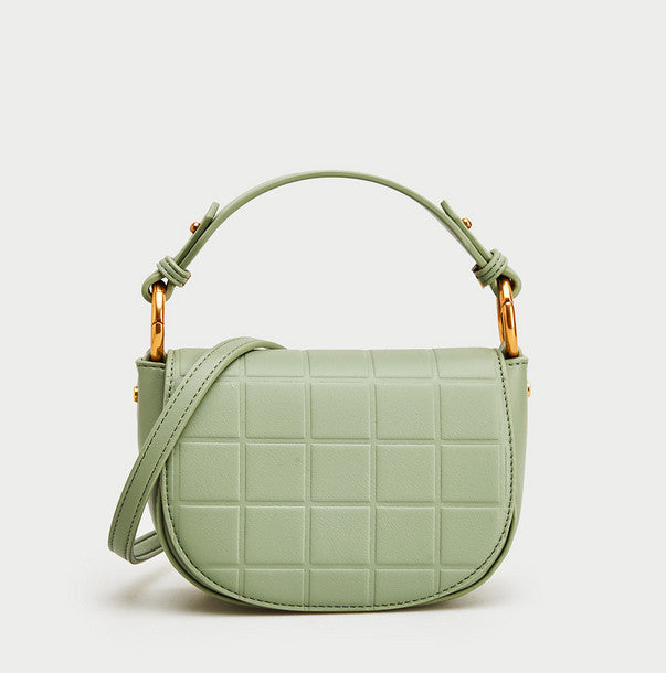 Emerald Synthetic Leather Handbag High-End Fashion Online - Green