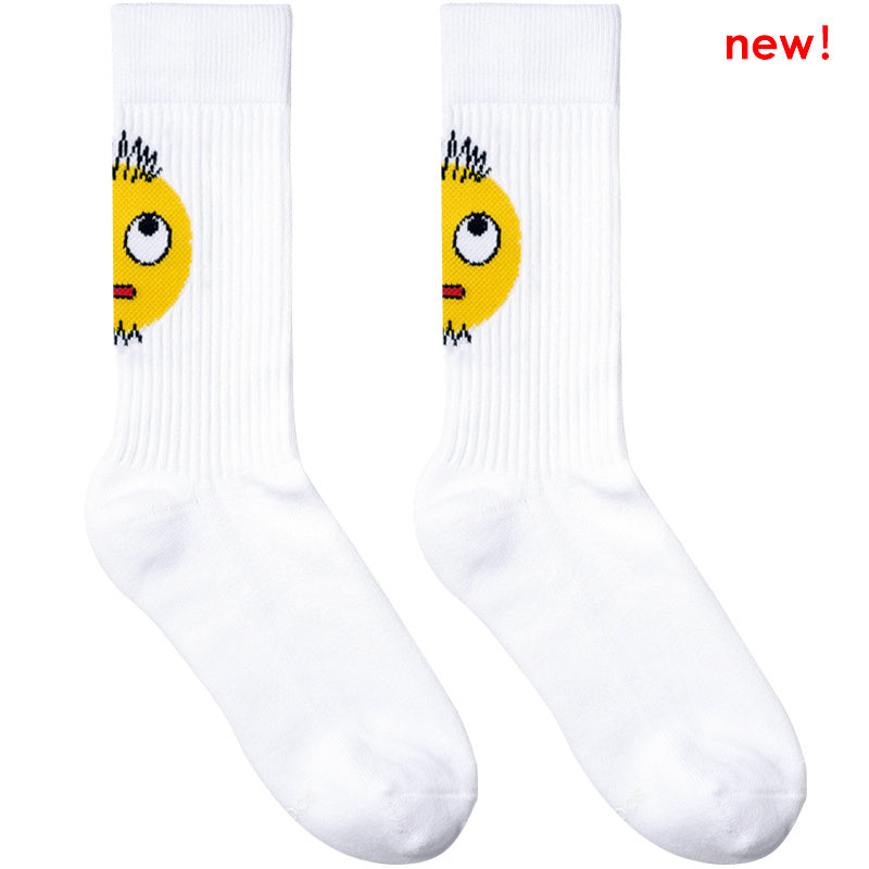 Sports Fitness Socks - White eyes / One size