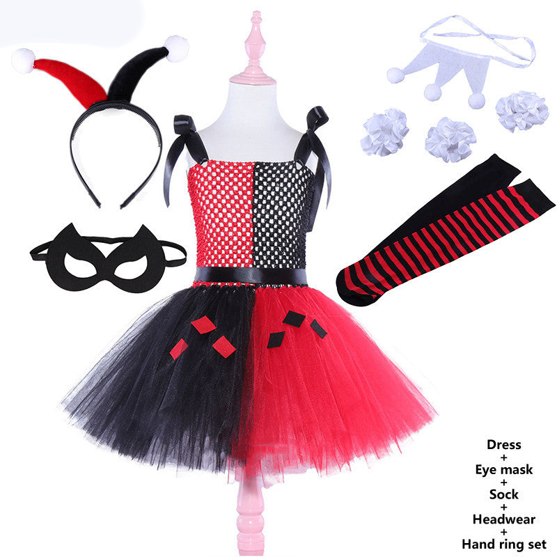 Pengpeng Princess Dress Halloween Children Clothing - New Little Ugly Girl and suit / 90cm