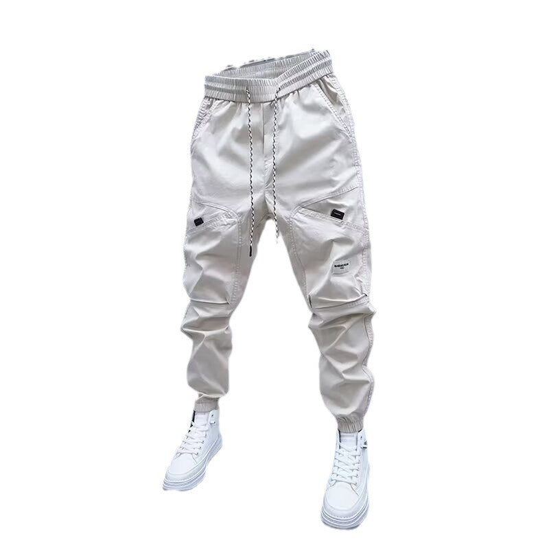 Trendy Multi-pocket Ankle Banded Slacks Sports Loose Harem Pants
