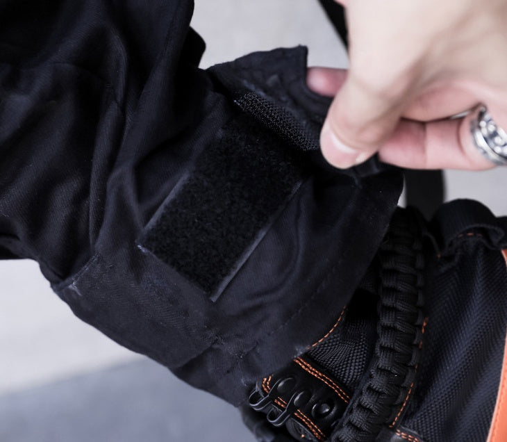 Dark Hip Hop Four Seasons Pocket Workwear Casual Pants Korean Loose Velcro Foot Men’s Pants