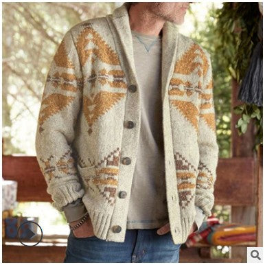European And American Fashion Brocade Sweater Long Sleeve Plus Size Knitwear Coat Top