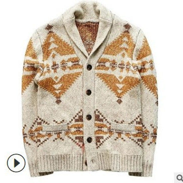 European And American Fashion Brocade Sweater Long Sleeve Plus Size Knitwear Coat Top
