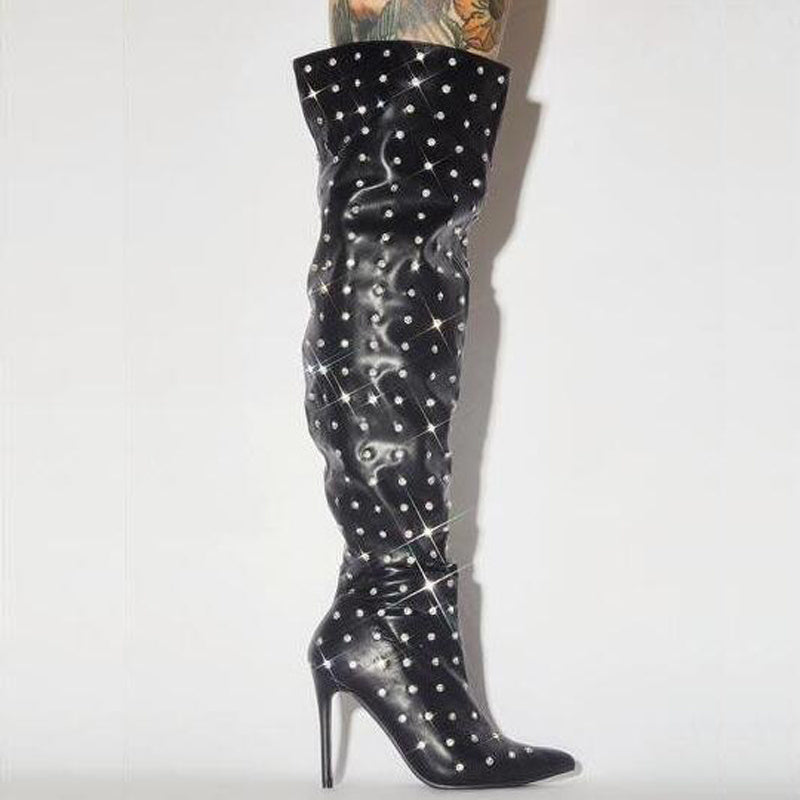European And American Ins Fashion Runway Women’s Over-the-knee Boots