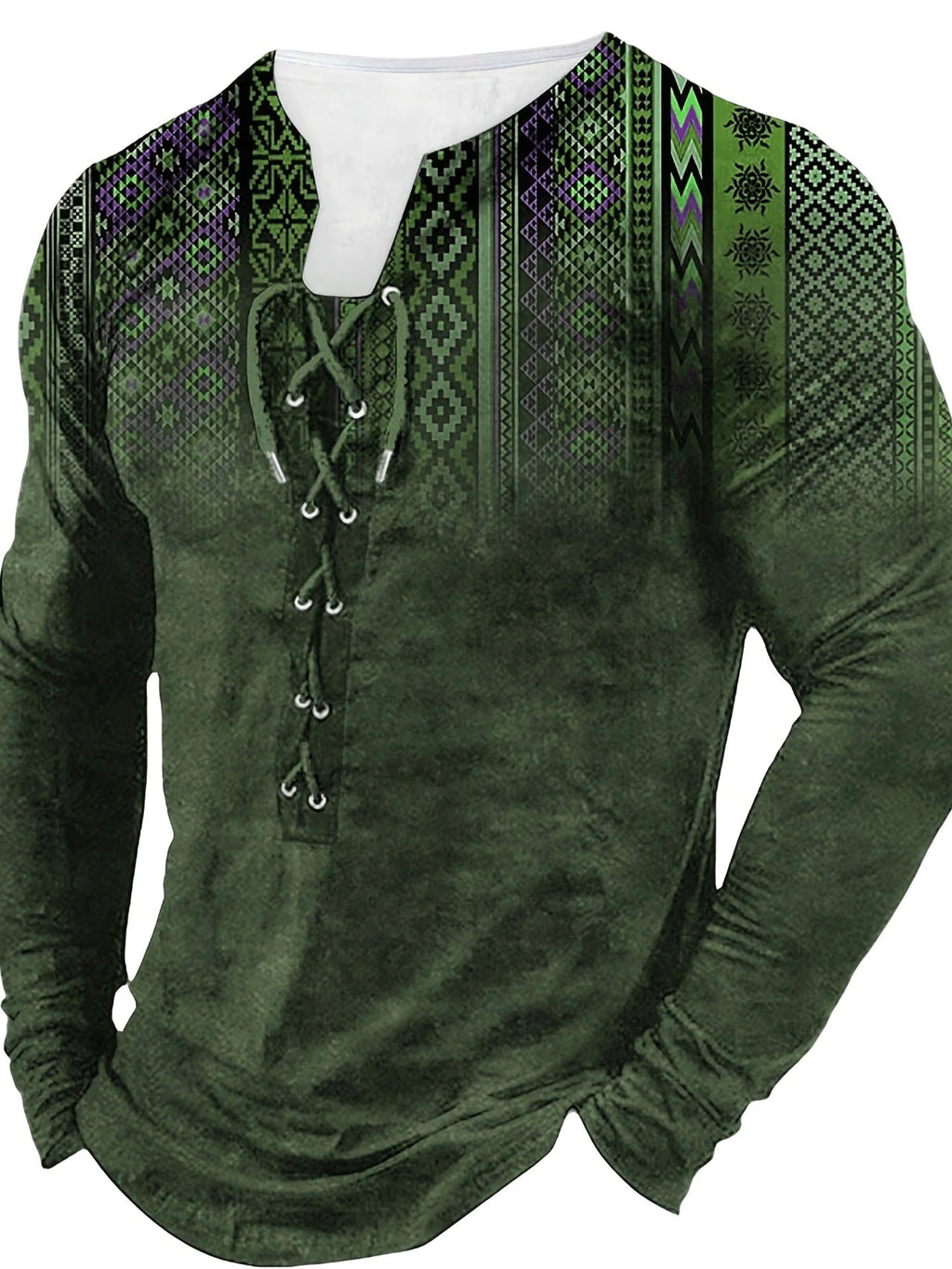 European And American Sports Long Sleeved Men’s Print - Style 11 / 2XL