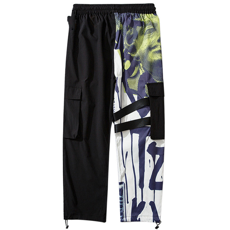 Guochao functional wind high street streamer overalls