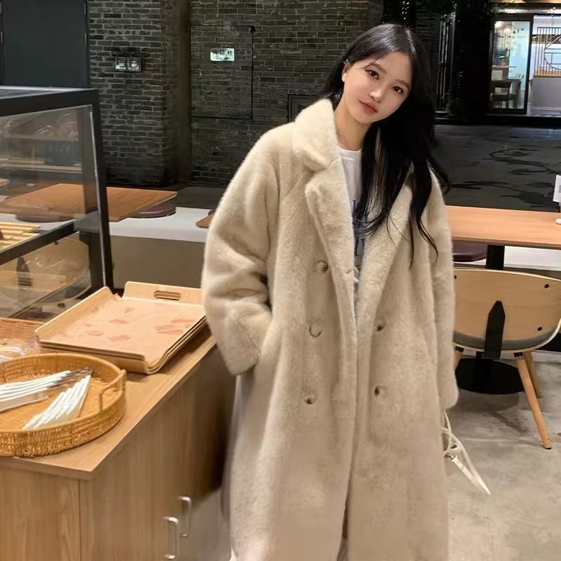 Slimming High-end Temperament Popular Long Coat - High Camel / S