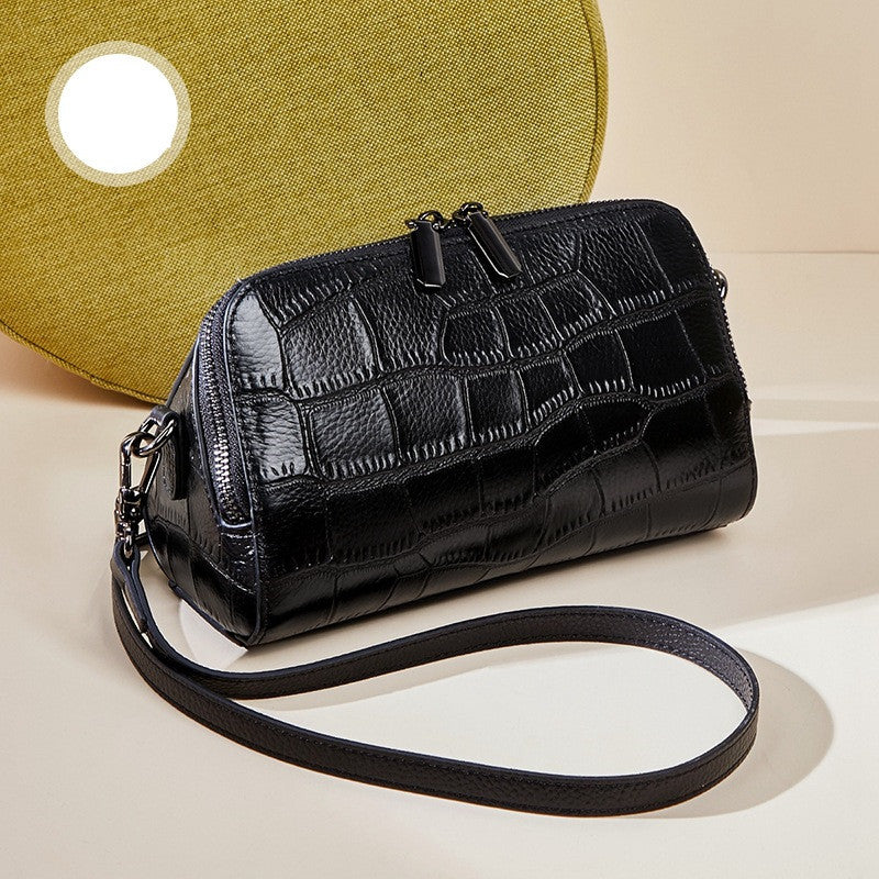 Exotic Crocodile Pillow Bag High End Fashion Online - Black