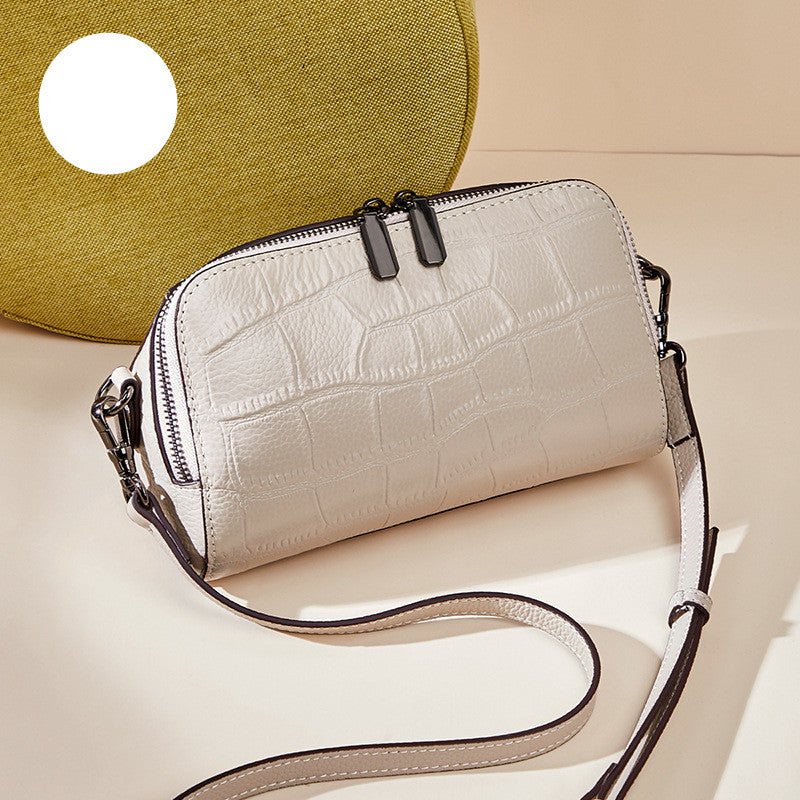 Exotic Crocodile Pillow Bag High End Fashion Online - Milk tea color