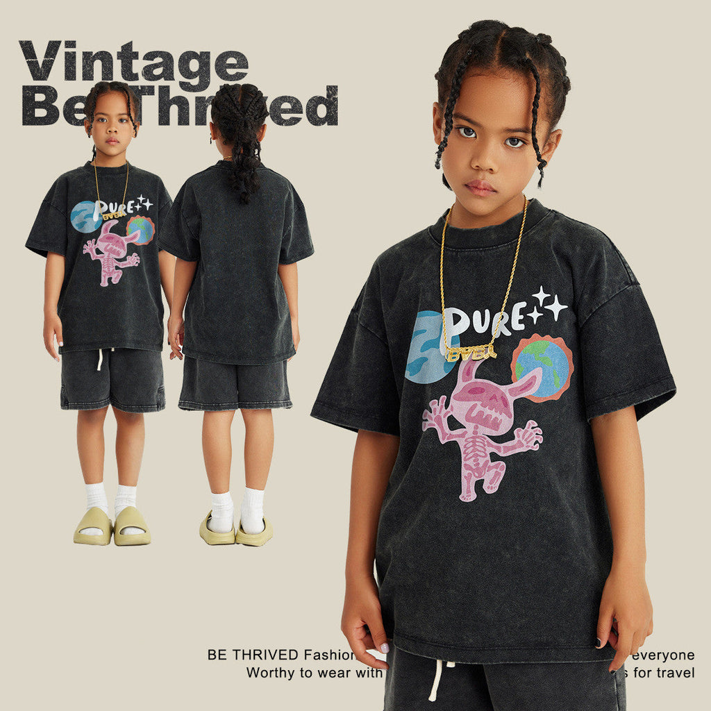 Children’s Fashion Fun Rabbit Printed T-shirt