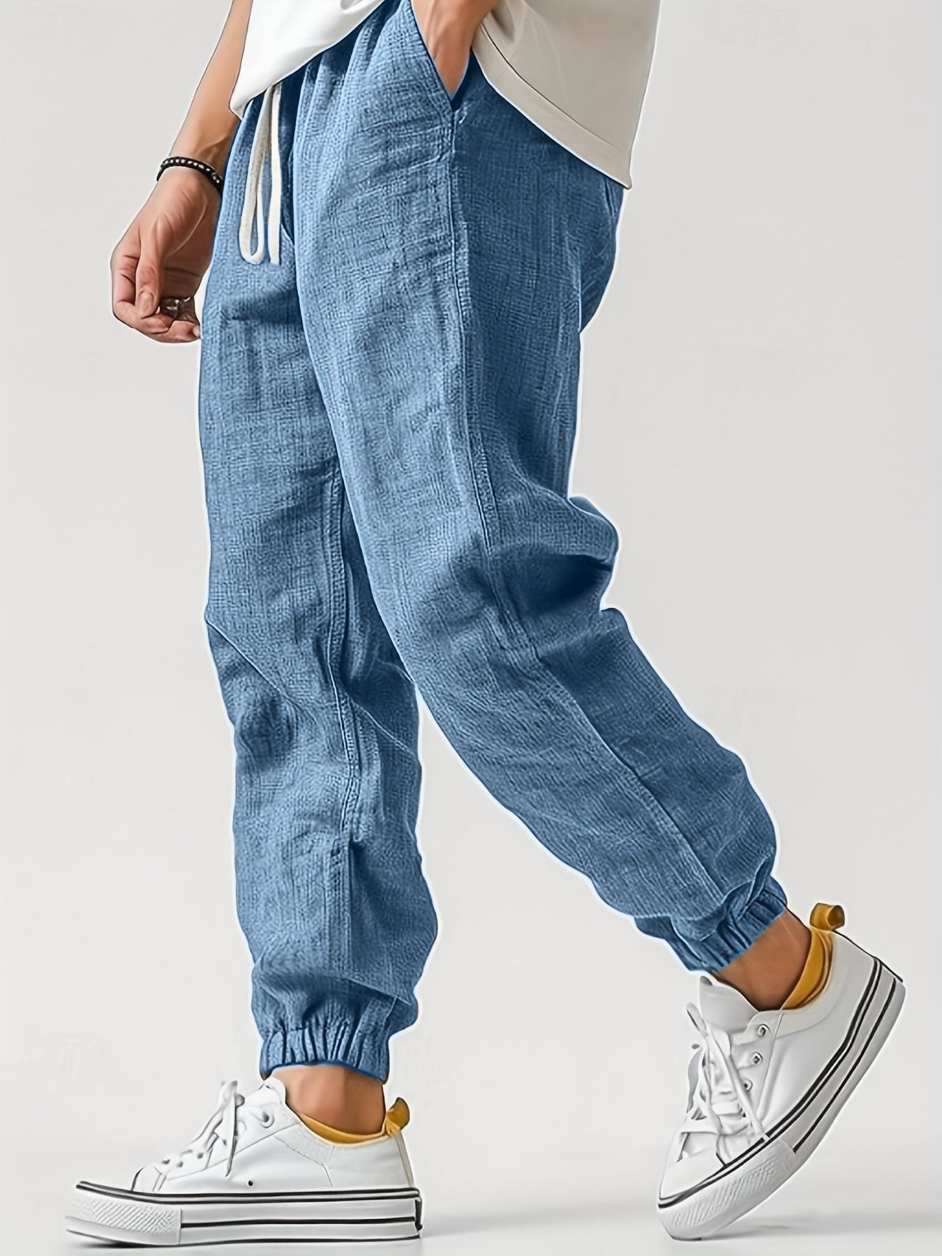 Outdoor Slim-fitting Ankle-tied Pants Sports Pants - Peacock Blue / S