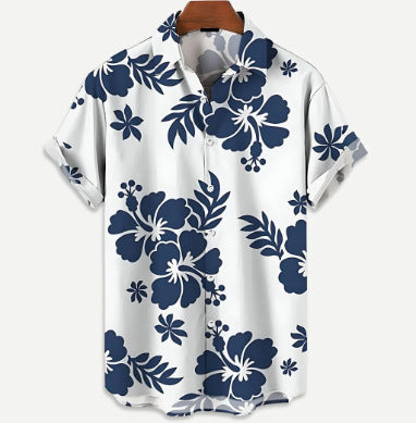 Youth Vacation Casual Beach Style Short Sleeve Men - Style 2 / S