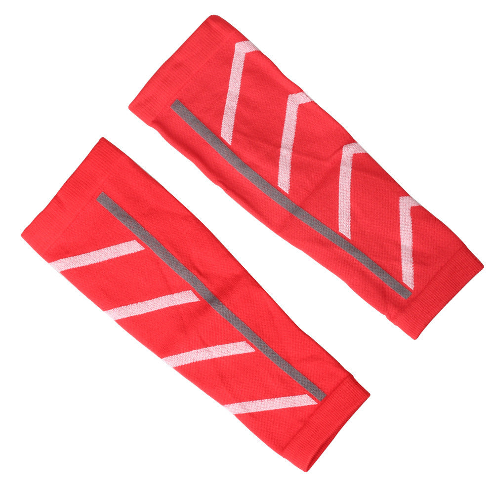 Calf Fitness Exercise Pressure Leg Gaurd Set - Red / Free Size